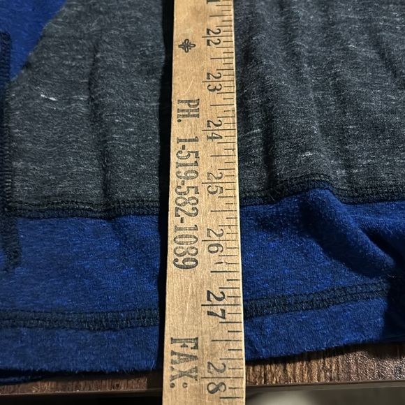 Vintage Y2K Hoodie Colour Block shirt - Picture 7 of 8